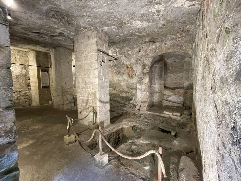 San Nicolo rock church - tombs